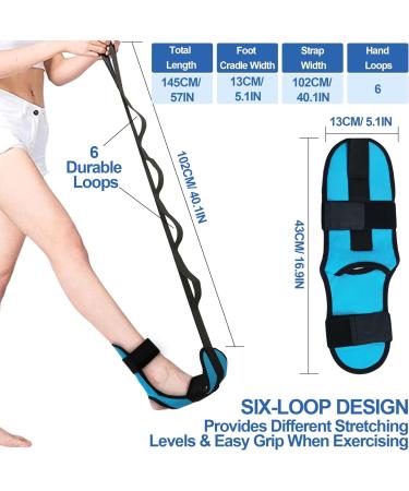 EXCYINSI Fascia Stretcher & Plantar Fasciitis Stretcher - Calf and Foot Stretcher for Relieving Plantar Fasciitis Achilles Hamstring Heel Spurs&Drop Foot Adjustable Yoga Strap for Dance&Gymnastics - Buy Online on GoSupps.com