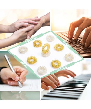 Buy Acupressure Ring Set - Yin Yang Finger Massage Rings for Relaxation | Wellness Massage for Fingers & Toes (10 Pack) - International Shipping Available - Buy Online on GoSupps.com