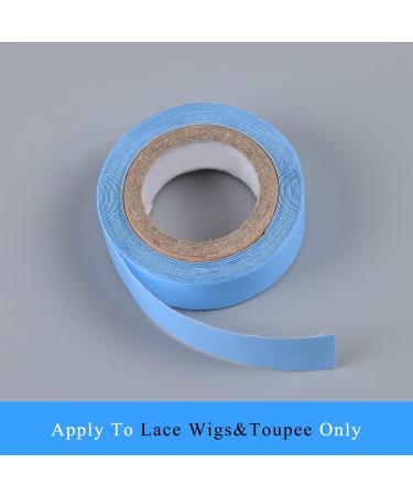 Blue Lace Front Support Tape Roll | Waterproof Wig & Toupee Tape | Clear Double-Sided Super Hold Strips (1/2 Inch 3 Yards - Buy Online on GoSupps.com