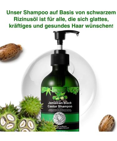 P-Beauty Castor Oil Shampoo with Biotin 3x300ml for Hair Growth Natural Hair Care & Scalp Care | Anti Hair Loss Shampoo - Buy Online on GoSupps.com