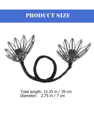 Frcolor Black Hairpins & Donut - French Hairstyle Bands for Skillful Bun & Space Rolls - Large Metal Headband (1 Pack) - Buy Online on GoSupps.com