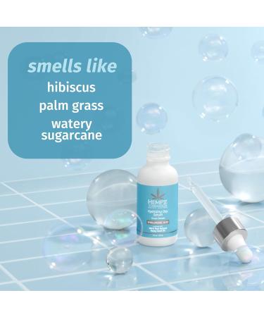 Hempz Ocean Breeze Facial Serum - Hydrating Beauty Actives with Hyaluronic Acid for Dry to Normal Skin | Unisex 1oz - Buy Online on GoSupps.com