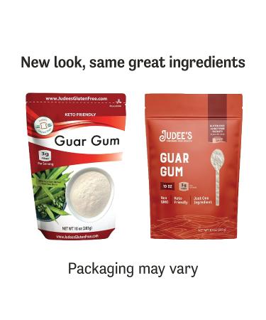 Judees Guar Gum Powder 10oz - Keto-Friendly, Gluten-Free, Nut-Free - 100% Pure Derived from Guar Beans - Low Carb Thickener - 3g Dietary Fiber - Pack of 1 - Buy Online on GoSupps.com