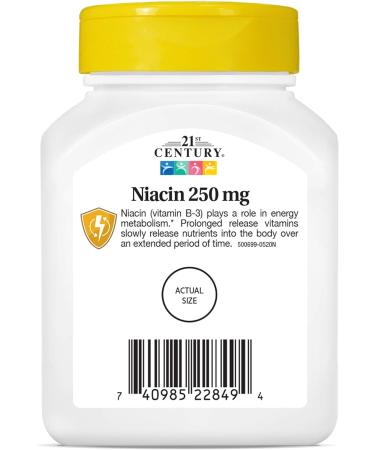 21st Century Niacin 250mg Tablets 110-Count - Pack of 2 | Boost Heart Health & Circulation - Best Price - Buy Online on GoSupps.com
