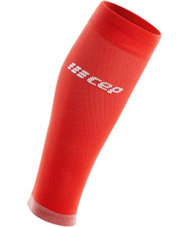 Buy CEP Ultralight Calf Sleeves for Men - Thin Leg Warmers with Precise Calf Compression in 3 Lava/Light Grey | International Shipping Available - Buy Online on GoSupps.com