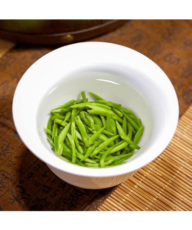  HQZMCTE "Que elle" Green Tea with Natural and Crunchy Flavour 200g/7.05oz Harvested at the First Harvest - Buy Online on GoSupps.com