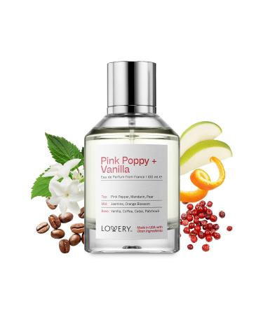 Valentines Day Pink Poppy & Vanilla Perfume for Women 100ml Clean Fragrance Perfumes for Womens Long Lasting Vegan Natural Ingredients Vanilla Coffee Patchouli Birthday Gifts for Mom Wife USA Clean Pink Poppy and Vanilla - Buy Online on GoSupps.com