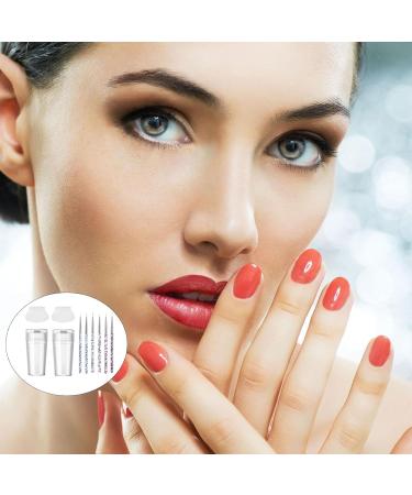 French Manicure Kit - 10Pcs Stamp & Dotting Pen Set for Nail Art Design | Double Sided Stamper & Tools for DIY Home Salon - Buy Online on GoSupps.com