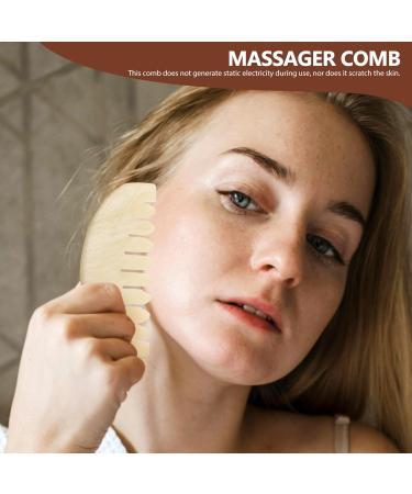 Baluue Jade Scalp Massage Comb - Chinese Gua Sha Style Antistatic Hair Growth Tool for Women - Buy Online on GoSupps.com