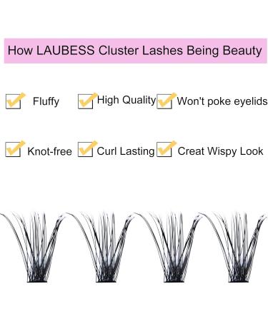 LAUBESS Individual Lashes 300 Pcs - 40D-0.07D Mix 8-15mm - Eyelash Extension Kit for False Lashes - Buy Online on GoSupps.com