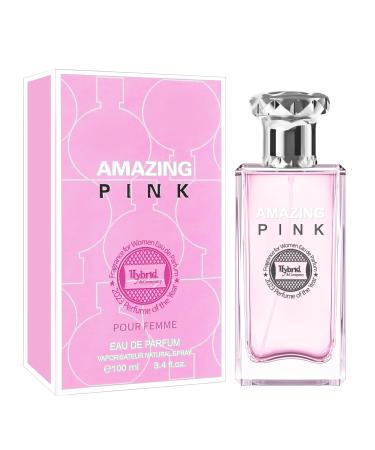 Hybrid & Company Amazing Pink Pour Femme Eau De Parfum Natural Spray Vaporisateur 3.4FL.OZ