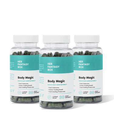 Her Fantasy Box | Body Magic | Chlorophyll Pill for Feminine Odor - 3 Pack