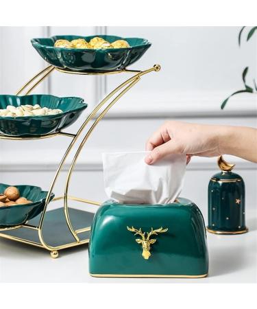 Kitchen Countertop Fruit Rack Fruit Basket Fruit Bowl Fruit Basket Bowl 3-Tier Ceramic Fruit Basket Fruit Bowl with Tissue Box Vegetable Bread Countertop Fruit Storage Stand Rack (Color : Blu) - Buy Online on GoSupps.com