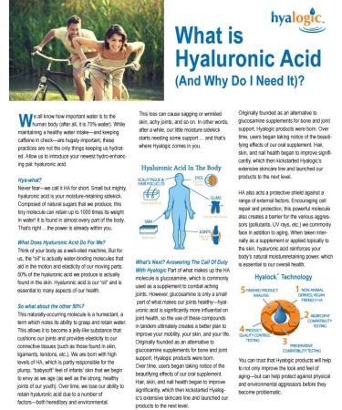 Hyalogic HyaFlex Hyaluronic Acid for Dogs - 1 oz (30 ml) - Joint Support & Hydration - Buy Online on GoSupps.com