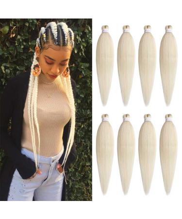 Xtrend 26 Inch 8 Packs Pre Stretched Braiding Hair Blonde Braiding Hair Pre Stretched Yaki Texture Pre-stretched Braids Hair Professional Synthetic Hair Extension Itch Free Hot Water Setting 613# 26 Inch (Pack of 8) 613# - Buy Online on GoSupps.com