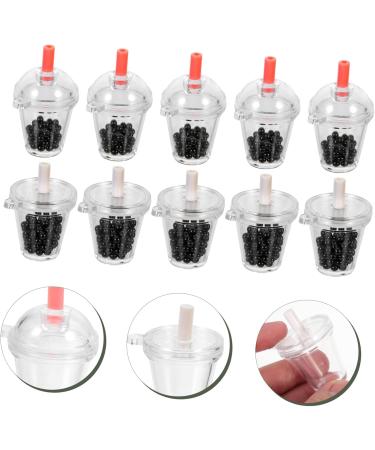 EXCEART 2 Sets Mini Pearl Milk Tea Photo Booth Props Milk Cup Pendant Charm Decoden Phone Accessories Mold 3.5X3.5cm As Shown - Buy Online on GoSupps.com