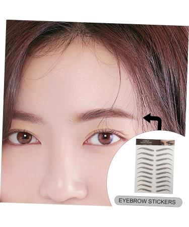 IWOWHERO 9 Sheets Waterproof Eyebrow Stickers 6d Eyebrow Stickers Fake Eyebrow Stickers Tool Shaping 3d - Buy Online on GoSupps.com