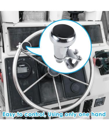 Amarine Made AISI 316 Stainless Steel Marine Boat Steering Wheel Knob - Available in S, M, L Sizes - Buy Online on GoSupps.com