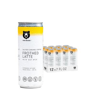 Two Bears Salted Caramel Nitro Cold Brew with Oat Milk - Vegan Caramel Latte (12-Pack 7 oz Cans) - Buy Online on GoSupps.com
