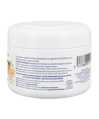 Natessance Ultra-Caring Hair Mask - Organic Shea & Herbal Keratin for Very Dry/Frizzy Hair - 200ml | Palm Oil & Silicone Free | Certified Organic Cosmos - Buy Online on GoSupps.com
