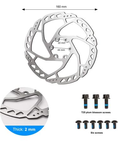 RUJOI Bike Disc Brake Kit - Aluminum Front & Rear Calipers | Full Alloy Levers | 160mm Rotor | Tool-Free Pad Adjuster for Road & Mountain Bikes - Buy Online on GoSupps.com