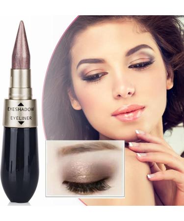 Double-End Liquid Eyeshadow Eyeliner 2 in 1 Multifunctional Easy To Wear Makeup Gift for Beginner Thin Eyeliner (E One Size) 9 ml (Pack of 1) E - Buy Online on GoSupps.com