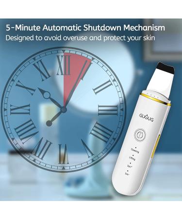 GUGUG Skin Scrubber Blackhead Remover | 4 Modes Pore Spatula for Deep Cleansing | Facial Skin Spatula - White - Buy Online on GoSupps.com