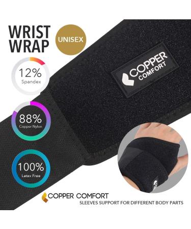 Lined Wrist Support Glove - Adjustable Pain Relief for Joints & Tendons | High Copper Content for Arthritis & Tendonitis - Free Size - Buy Online on GoSupps.com
