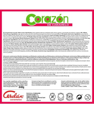  Caramelos Cerd n Mini Heart Lollipop - Candy with stick - 200 units - Lollipop - Buy Online on GoSupps.com