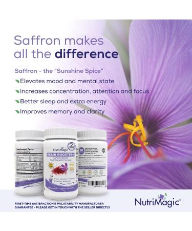 NutriMagic Kids Brain Booster with Saffron Extract and Essential Vitamins - 60 Vegan Gummies for Focus, Memory, and Mood Support - Buy Online on GoSupps.com