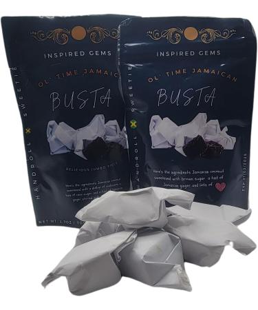 Ol' Time Jamaican Busta-2PK-Coconut Ginger Molasses Candy 2.7oz-Jamaican Snack- Jumbo Pieces Jamaican Busta - Buy Online on GoSupps.com