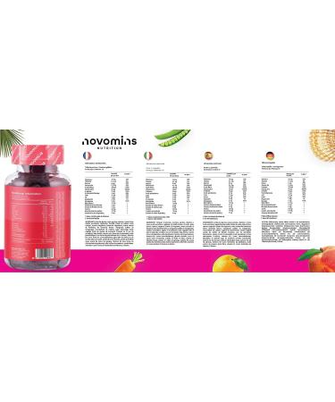 Energy Gummies Highly Effective Energy Drinks Tablets & Pills Caffeine Free Dietary Supplement for Running Cycling Training Made by Novomins - Buy Online on GoSupps.com