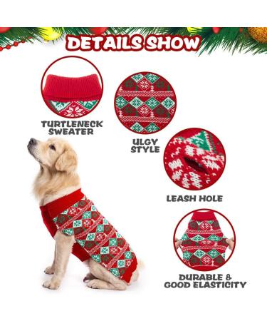 KOOLTAIL Turtleneck Dog Jumper Sweater Coat - Medium Red - Buy Online on GoSupps.com
