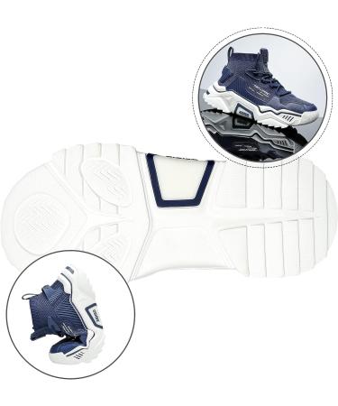 SANNAX Men's High Top Slip-On Fashion Sneakers - Dark Blue - Size 12 - Buy Online on GoSupps.com