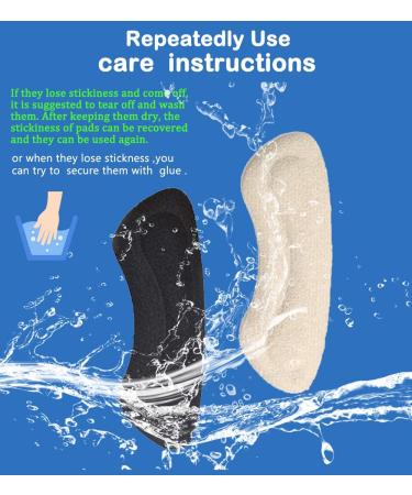 6 Pairs Heel Cushion Inserts | Self-Adhesive Heel Grips for Men & Women | Prevent Heel Slipping & Rubbing - Buy Online on GoSupps.com