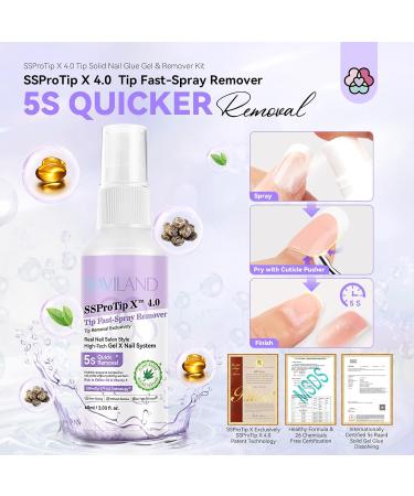 SAVILAND 30g Solid Nail Glue Gel with Glue Remover Spray Kit 30-Day Long Wear Extra Strong Nail Glue for Press on Nails 60ml Nail Glue Remover for False Nails 5s Quick Removal Nail Tech Home Use 2A-Solid Nail Glue with Glue Remover Kit - Buy Online on GoSupps.com