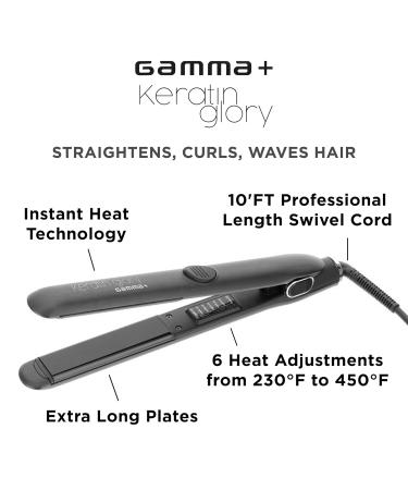 GAMMA+ Hair Straightening Flat Iron | Double Flat Iron & Hot Brush - Professional Quality Styling Tools for Effortless Hair Control - Buy Online on GoSupps.com