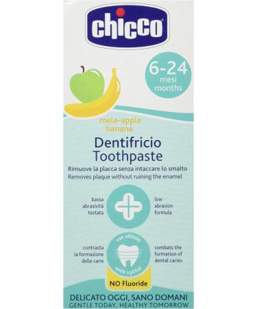 Chicco Toothpaste - Apple/Banana Flavor 50ml | Natural Kids Oral Care for Healthy Smiles - Buy Online on GoSupps.com