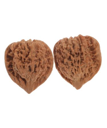 Frcolor 2st walnut fitness handball massage ball finger training hand trainer ball wood massage stressball stress balls for adult handballs made of walnut wood leisure ball hand hold hands
