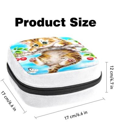 Sanitary Napkin Storage Bag - Cat and Tree Color2543 | Period Tampon Makeup Pad Pouch - Buy Online on GoSupps.com