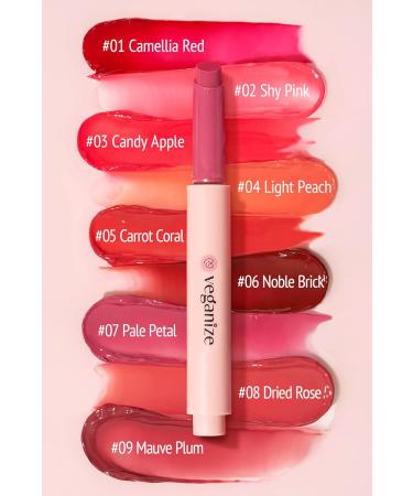 Vegan Collagen Lip Glass Balm - Hydrating Moisturizing Lip Care in 9 Colors | No Animal Testing | 0.06 oz (#4 Light Peach - Buy Online on GoSupps.com