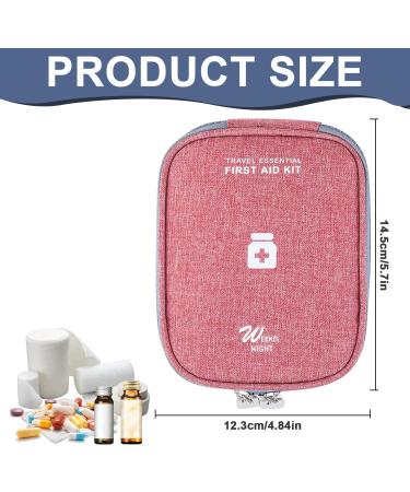 Rnhdly 2-Piece Travel Pharmacy Bag | Waterproof Mini First Aid Bag for Medication Emergency Essentials | Portable & Compact for Office Travel & Camping - Buy Online on GoSupps.com