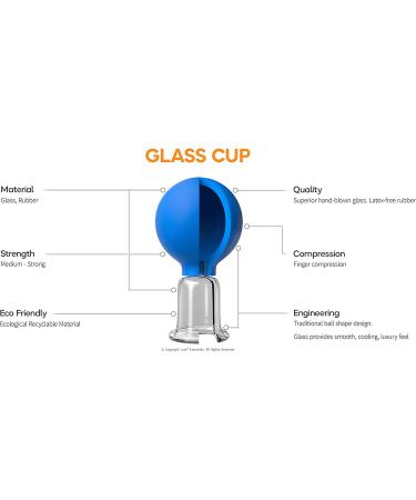 Glass Cupping Therapy Set for Face & Body - Cellulite Reduction and Body Shaping - Vacuum Massage Cups with Free Book - 4 Cup Gift Set - Buy Online on GoSupps.com