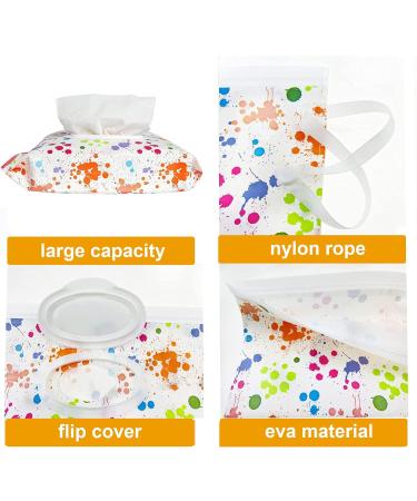 Wipes Pouch 4pcs Portable Refillable Wipe Holder Baby Wipes Container Wipe Dispenser Reusable Travel Wet Wipe Pouch - Buy Online on GoSupps.com