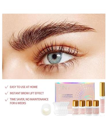 At Home Salon Lash Lift & Brow Lamination Kit DIY Eyebrow Perm for Fuller Thicker Brows Lasts 6-8 Weeks - Buy Online on GoSupps.com