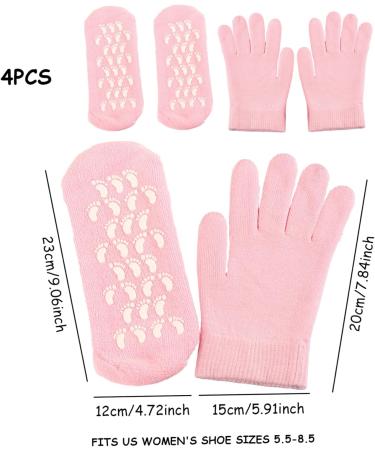 Moisturising Socks Moisturising Gloves and Socks for Dry Hands Foot Gel Spa Softens Cracked Silicone Foot Moisturiser Socks and Gloves for Hands Feet - Buy Online on GoSupps.com