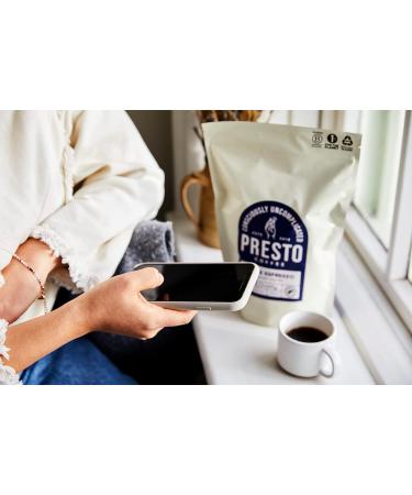 Presto Coffee Bags Smooth Italian Ground Coffee X 25 Bags - Medium Roast with Chocolate & Almond Notes | Rainforest Alliance Certified Arabica | Fully Recyclable Packaging - 25 Count - Buy Online on GoSupps.com