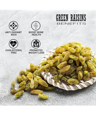 THE EDIBLES Green Afghani Raisins |Hari Kismish 250 gm | Dried Green Raisins_Packing May Vary - Buy Online on GoSupps.com