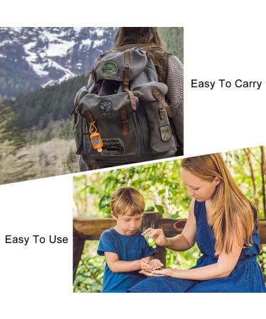 8 PCS Hand Sanitizer Holder Keychain 60ml/2oz - Portable Leakproof Squeeze Bottles with Flip Cap - Travel Size Bottles with Silicone Keychain - 8 Pack - Buy Online on GoSupps.com
