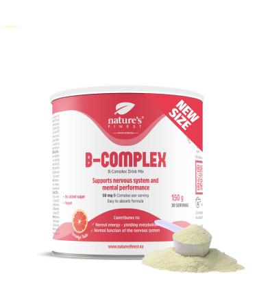 Nature's Finest Natures Finest B Complex Vitamins from the B Group With Numerous Important Functions in the Body Contains 7 B Vitamins for Normal Nerve Functioning and Energy Generating Metabolism